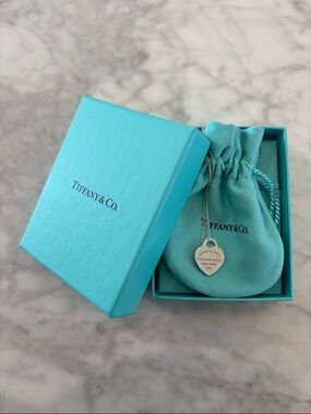 Tiffany & Co. Heart Tag Necklace in Signature Blue